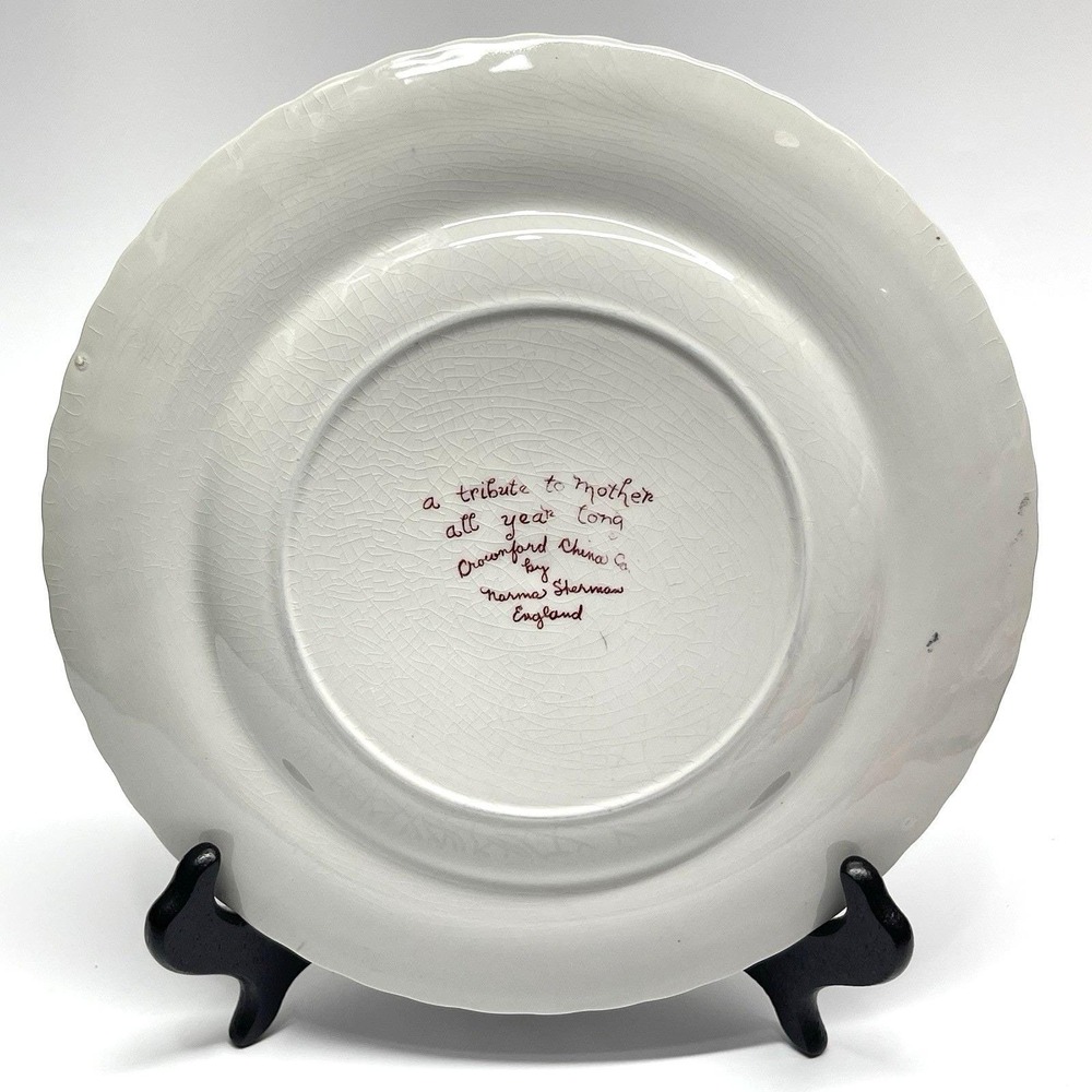 Royal Crownford 1973 Plate "A Good Mother Makes a Happy Home" By Norma Sherman - Picture 2 of 8
